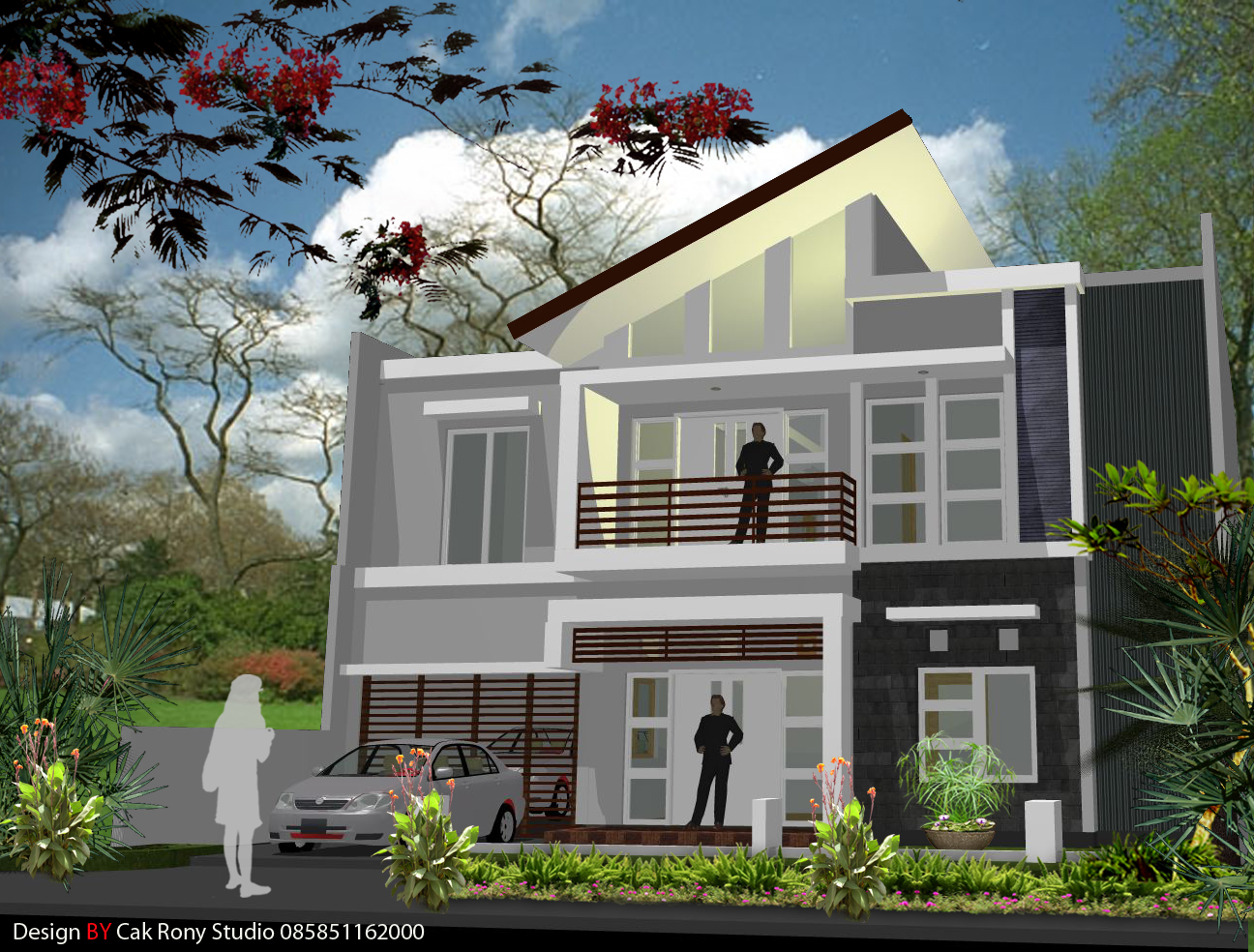 Desain Rumah Tingkat Minimalis Kontemporer Healthy Body Free Mind