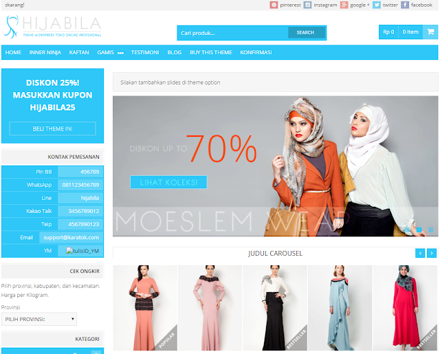 Theme Toko Online Wordpress Terbaik 2019 - 2020 