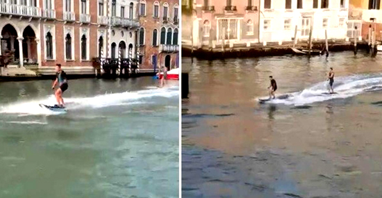 Surfistas 'Idiotas' revoltam prefeito de Veneza - Capa