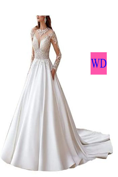 20th May 2021 - Princess Satin Decal Bridal Dress Long