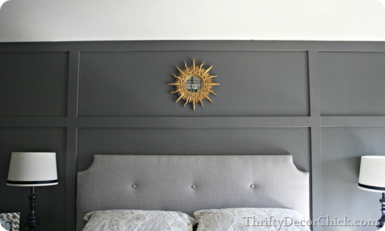 gray paneled wall