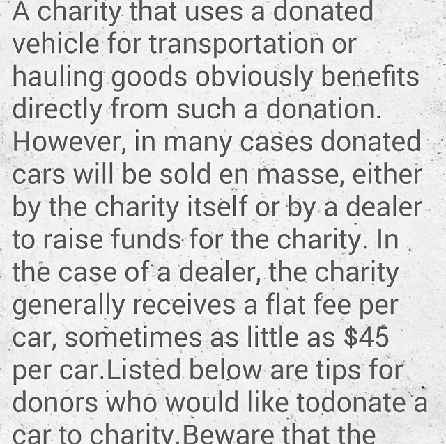 Best Tips To Donate a Car To Charity 2016