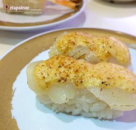 Seared Scallop with Pollock Roe from Genki Sushi