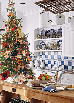 Christmas Tree in Kitchen