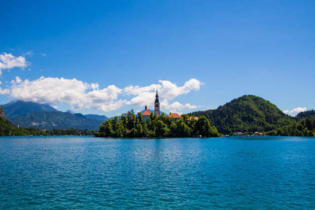 Lago di Bled-Slovenia-Lato ovest