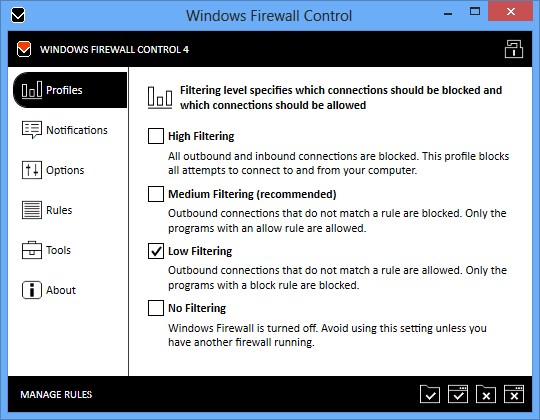 Windows Firewall Control