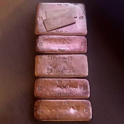 W. E. Mowrey Company Silver Ingots