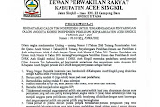Komisi I DPRK Aceh Singkil Buka Pendaftaran Anggota Tim Independen Penjaringan dan Penyaringan Anggota KIP 2023 - 2028
