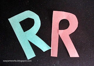 Letter Cutting R @ easyartworks.blospot.com