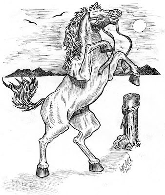 tattoo designs Tattoo design with the image of the horse is standing with