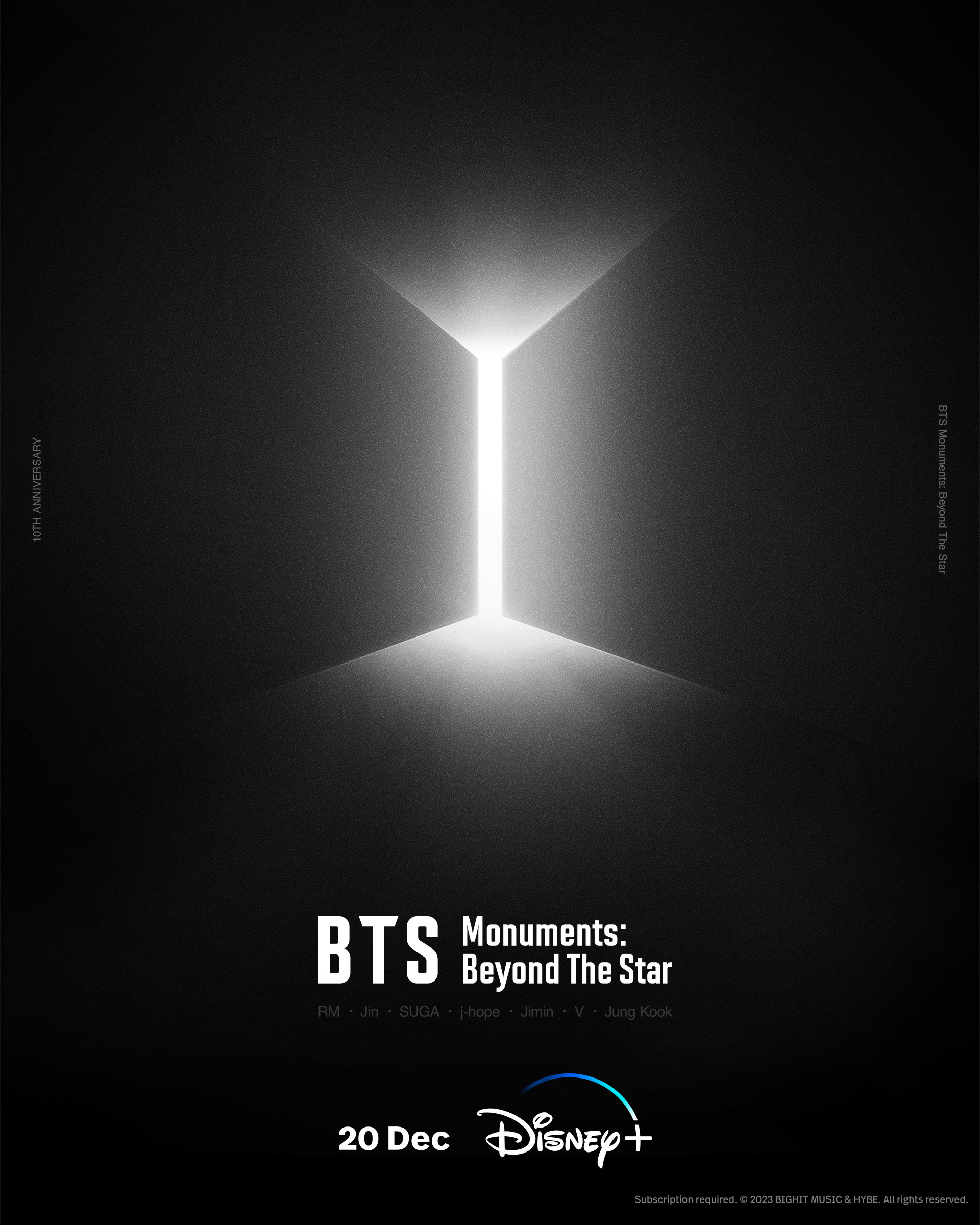 "BTS MONUMENTS: BEYOND THE STAR"  Documentary to Debut Exclusively on Disney+ on December 20