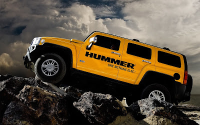 Hummer Yellow Car