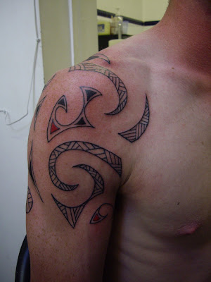 Maori Shoulder Tattoo Custom Design