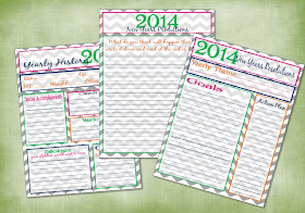 2014 New years resolutions printables free