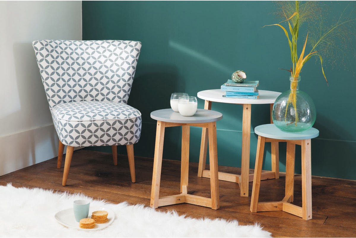 Table de chevet avec tiroir en bois de paulownia Maisons du Monde