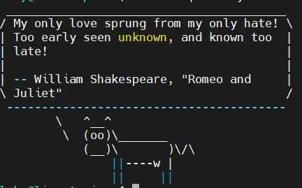 Fun With Linux Commands, fun linux, cowsay, fortune, linux command, timepass, fortune command, cowsay command, linuxtopic, Command line, linux tools