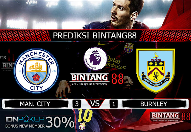 PREDIKSI BOLA MANCHESTER CITY VS BURNLEY 14 MARET 2020