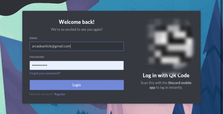 Discord login