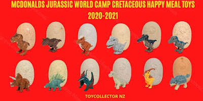 McDonald's Jurassic World Camp Cretaceous Toys 2020 x 12 Camp Cretaceous dinosaurs australia and new zealand promotion in december