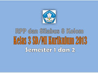 RPP dan Silabus 8 Kolom KK 2013 Kelas 3 Semester 1 dan 2