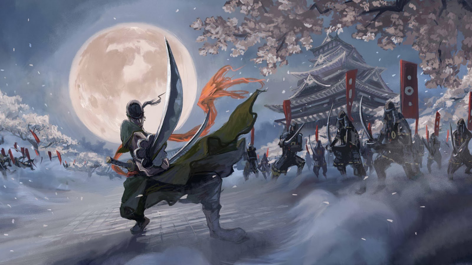 roronoa zoro samurai katana one piece anime hd wallpaper 1600x900 24.