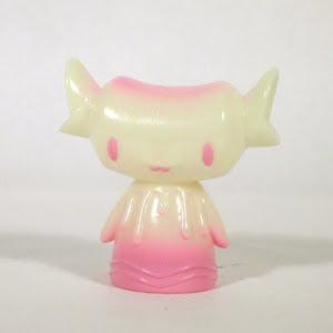 Glow in the Dark Fenton Vinyl Figure with Pink Spray by Super7