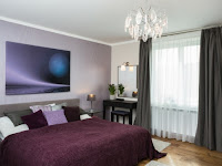 Wandgestaltung Schlafzimmer Brombeere