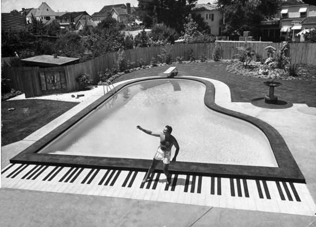 Liberaces Piano Pool, Los Angeles