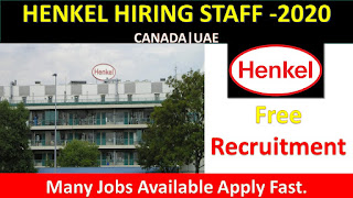       Henkel Careers Job Vacancy Openings in Multiple Locations, Henkel Careers  Job Vacancy in UAE & Canada,  Latest Henkel Careers Vacancy and Job Opportunities 2020, Jobs In Dubai, Jobs in Canada, Jobs in Canada for Indians, Dubai latest jobs,