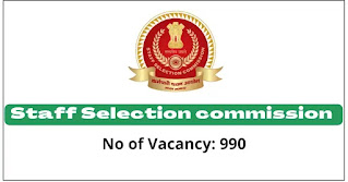 Staff Selection Commission Vacancy Details 2022