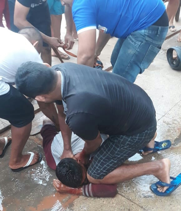 LAGO DA PEDRA: População prende ladrão e entrega para a polícia