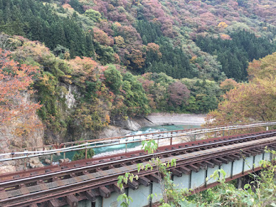 湯野上温泉 民宿すずき屋前の風景