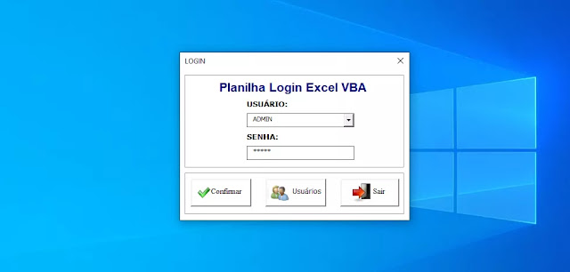 Planilha Login Excel VBA 100% Grátis Planilha Login Excel VBA 100% Grátis