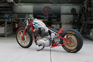 alpaca sportster ironhead turbo by dp customs side left