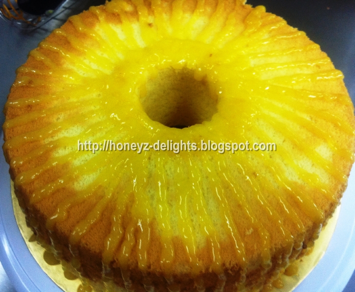 Lemon Chiffone Cake with Lemon Curd HoneyzDelights