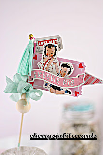 Table Top Valentine Decoration by Cherry's Jubilee Cards