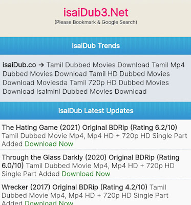 Isaidub 2023: Download Tamil Dubbed HD Movies from Bollywood, Tollywood, and Hollywood