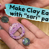 How to make polymer clay earrings with sari style pattern UV resin
chalk paint silk screen tutorial