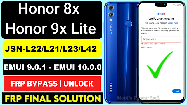 Honor 8x frp bypass 2022