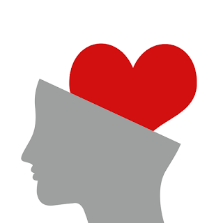 person with their mind opening up as a heart