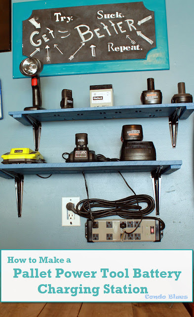 Free Power Tool Battery Charging Station Plans