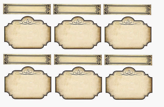 Free Printable Parchment Labels.