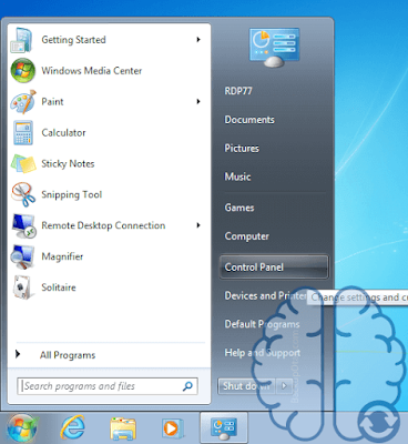 Tahapan Membuka Control Panel Di Windows 7
