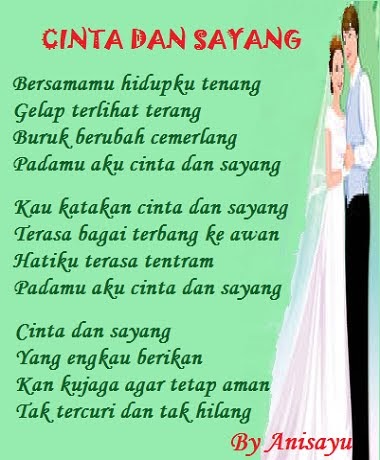  PUISI  CINTA  BY ANISAYU Cinta  Dan  Sayang