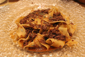 Tagliatelle with wild boar ragu