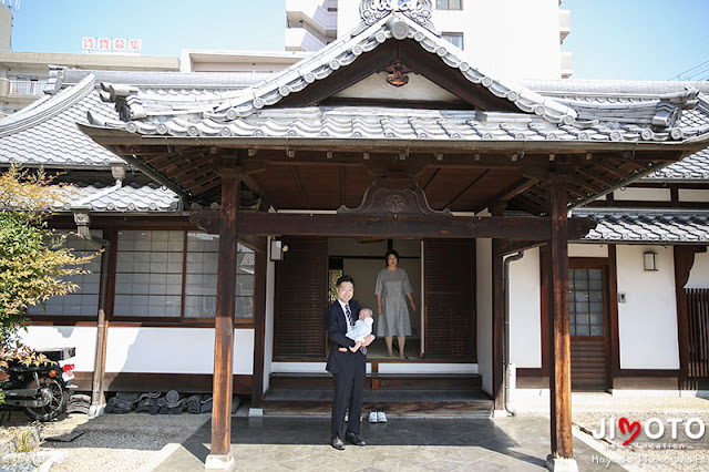 奈良市のお寺でお宮参出張撮影