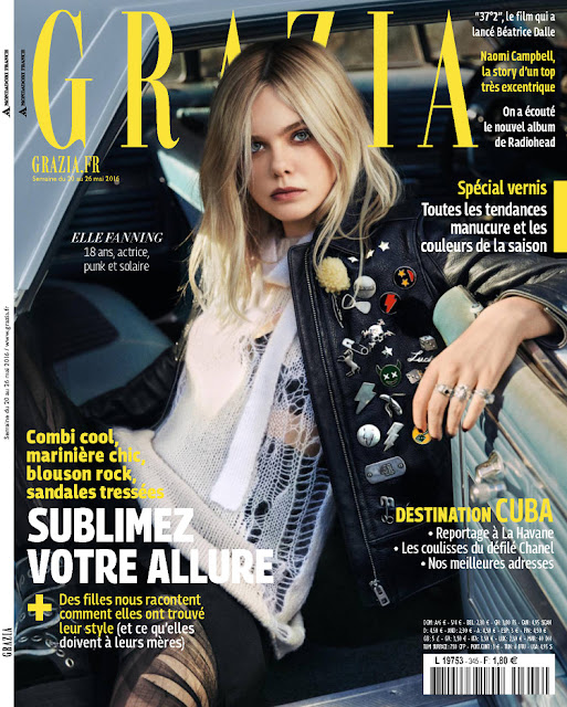 Actress, @ Elle Fanning - Grazia France, May 2016