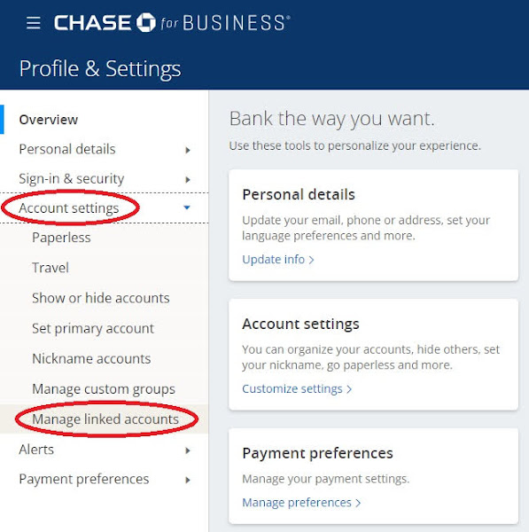 Link Chase Business and Personal Accounts02