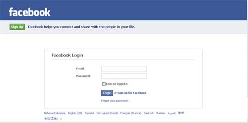 facebook login - halaman facebook login 
indonesia