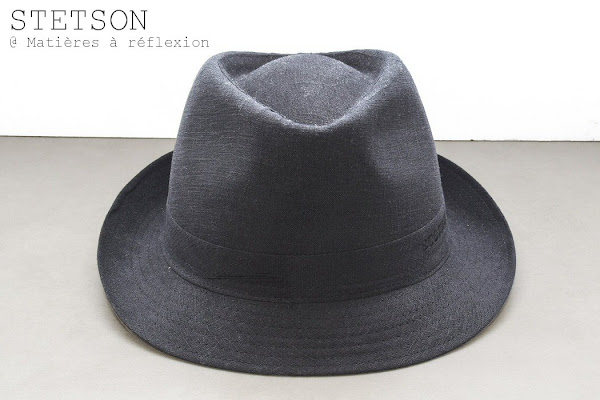 Chapeau soldé femme lin noir